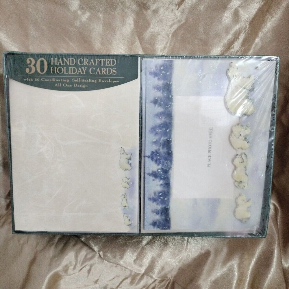 30 Hand Crafted Christmas Holiday Cards elegant New Brand Paper Magic Nos